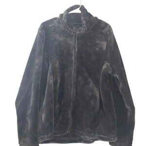 32 Degrees Heat Faux Fur Jacket XL Gray Polyester Coat